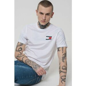 Tricou de bumbac cu logo - Alb imagine