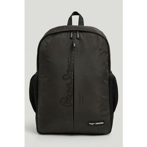 Rucsac din material textil cu imprimeu logo - Gri inchis imagine