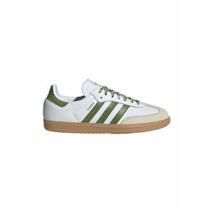 Pantofi sport low-cut din piele Samba - Alb/Verde imagine