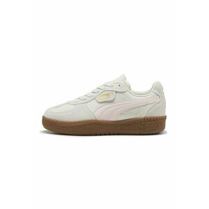 Pantofi sport Palermo LaModa de piele intoarsa cu garnituri de plasa - Gri deschis/Roz pal imagine