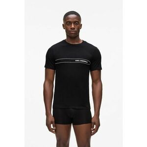Set de tricou de pijama slim fit si boxeri - Negru imagine
