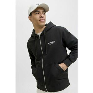 Hanorac din amestec de bumbac organic cu logo - Negru imagine