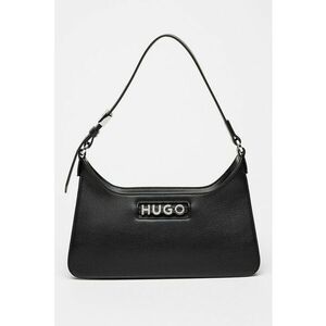 Geanta de piele ecologica cu bareta de umar - Negru imagine