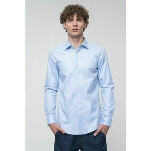 Camasa regular-fit cu dungi - Albastru pastel imagine