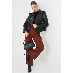 Jacheta biker de piele - Negru imagine