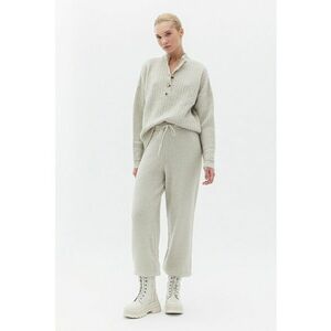 Pantaloni de trening cu snur - Gri melange imagine