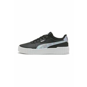 Pantofi sport Carina 3.0 de piele ecologica - Albastru pastel/Negru imagine