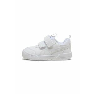 Pantofi din piele ecologica cu velcro Multiflex 2 - Alb optic imagine