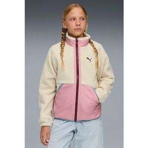 Jacheta regular-fit cu buzunare - Alb fildes/Roz imagine