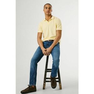 Blugi conici din amestec de bumbac - Albastru pastel imagine