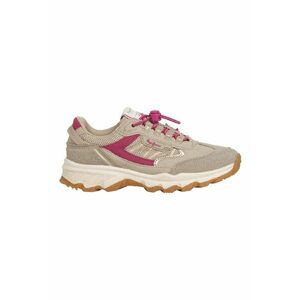Pantofi sport din piele ecologica si material textil - Maro nisip imagine