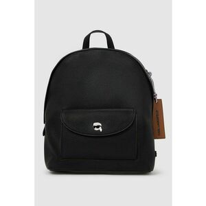 Rucsac din piele ecologica cu buzunar frontal - Negru imagine