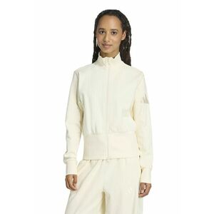 Bluza de trening din amestec de bumbac cu fermoar - Crem imagine