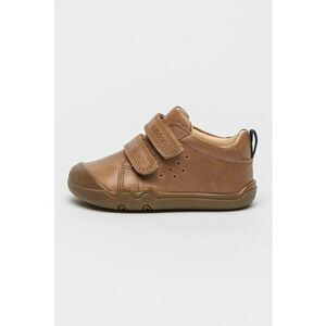 Pantofi sport Steppieup din piele cu inchidere velcro - Caramel imagine