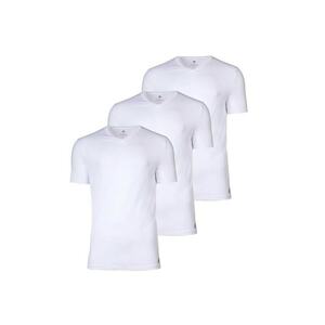 Set de tricouri Active Core cu decolteu in V - 3 piese - Alb imagine