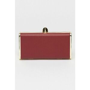 Geanta minaudiere de piele Liv - Violet tyrian imagine