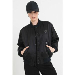 Jacheta bomber cu capse - Negru imagine