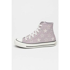 Tenisi cu broderie Chuck Taylor All Star Starry - Alb/Violet deschis imagine
