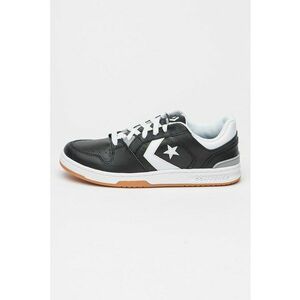 Pantofi sport low-cut de piele CL98 - Alb/Negru imagine