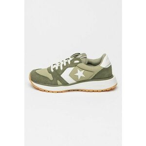 Pantofi sport cu detalii de piele intoarsa Omni Trainer - Alb/Verde sparanghel imagine