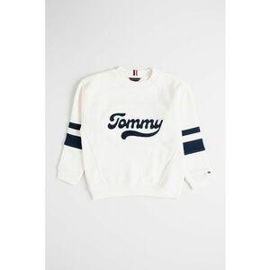 Bluza de trening cu logo brodat - Alb/Albastru ultramarin imagine