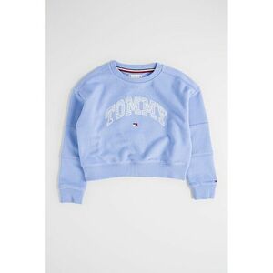 Bluza de trening cu logo brodat - Albastru lavanda imagine