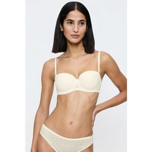 Sutien cu model uni si bareta ajustabila - Crem imagine