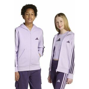 Hanorac cu buzunare oblice si fermoar - Lila/Violet aubergine imagine