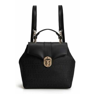 Rucsac din piele ecologica cu clapa - Negru imagine