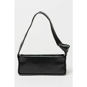 Geanta de piele ecologica cu bareta de umar - Negru imagine