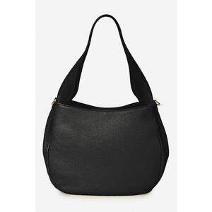Geanta de piele cu bareta de umar - Negru imagine