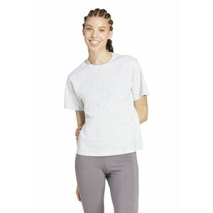 Tricou cu decolteu lrotund si logo discret - Alb imagine