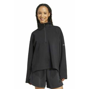 Bluza de trening lejera din amestec de modal cu fermoar scurt - Negru stins imagine