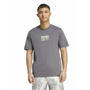 Tricou cu detaliu logo - Gri/Verde lime imagine