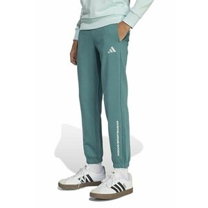 Pantaloni de trening cu logo si snur - Verde persan imagine