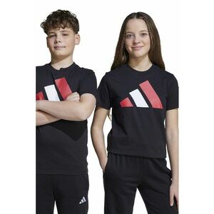 Tricou din bumbac cu imprimeu logo cauciucat - Alb/Negru/Rosu inchis imagine