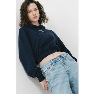 Hanorac crop cu logo Essential - Albastru ultramarin imagine