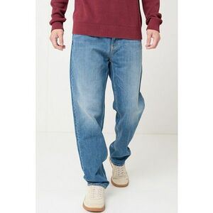 Blugi relaxed fit - Albastru melange imagine