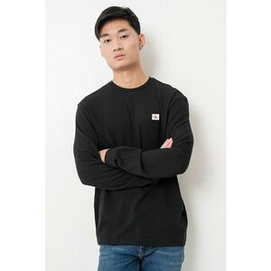 Bluza cu decolteu la baza gatului - Negru imagine