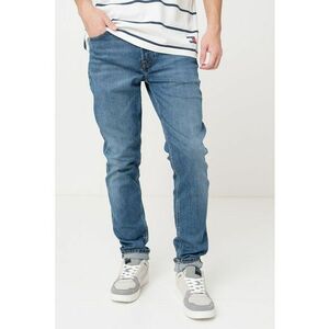 Blugi slim fit cu croiala dreapta - Albastru melange imagine