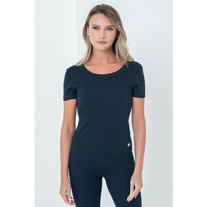 Tricou de casa cu croiala slim fit si decolteu rotund - Albastru ultramarin imagine