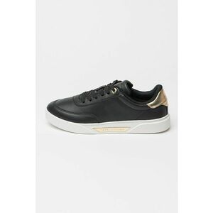 Pantofi sport din piele Essential Chic Court - Auriu/Negru/Alb murdar imagine