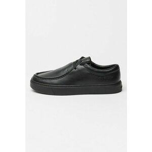 Pantofi slip-ins din piele - Negru imagine