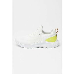 Pantofi sport low-cut din plasa - Alb optic/Verde fistic imagine