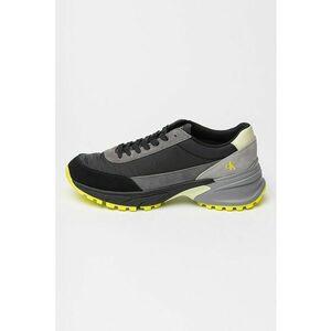 Pantofi sport cu insertii din piele intoarsa - pentru alergare Hike - Negru/Gri inchis/Verde fistic imagine