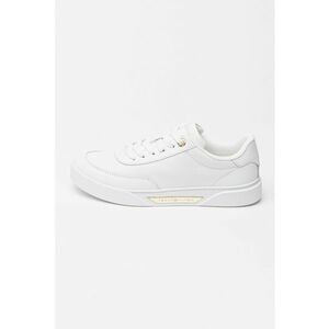 Pantofi sport din piele Essential Chic Court - Auriu/Alb optic imagine