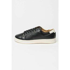 Pantofi sport din piele cu sireturi - Negru/Alb murdar imagine