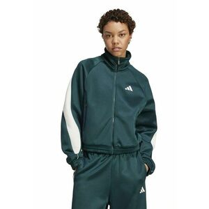 Bluza de trening cu fermoar si maneci raglan Stadium - Alb/Verde englez imagine