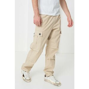 Pantaloni cargo de bumbac Garlo - Maro nisip imagine