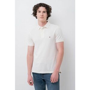 Tricou polo slim fit din amestec de bumbac organic imagine